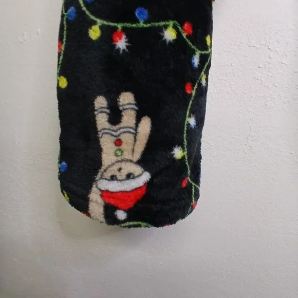 UGC Weekending Black Christmas light lounge pants size 3x - Picture 6 of 8